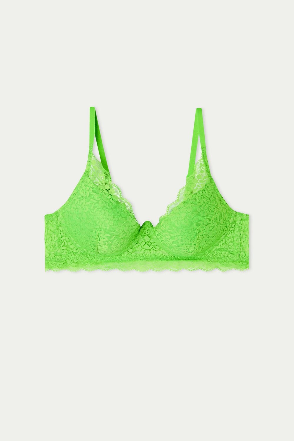 Green Apple Green 308v Tezenis Malibu Recycled Lace Super Push-Up Bra | 693714-NAB