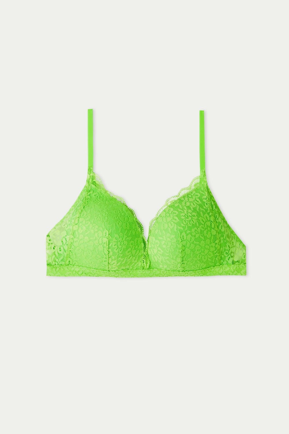 Green Apple Green 308v Tezenis Positano Lace Padded Triangle Bra | 934126-RHL