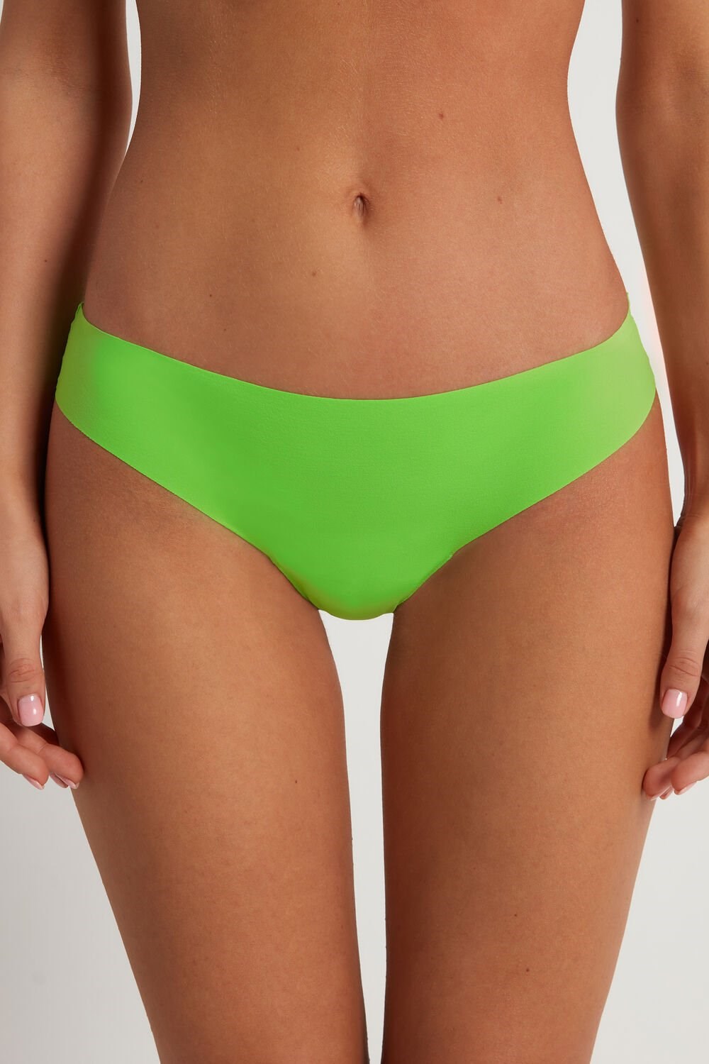 Green Apple Green 308v Tezenis Raw-Edge Microfiber Cheeky | 047286-FHP