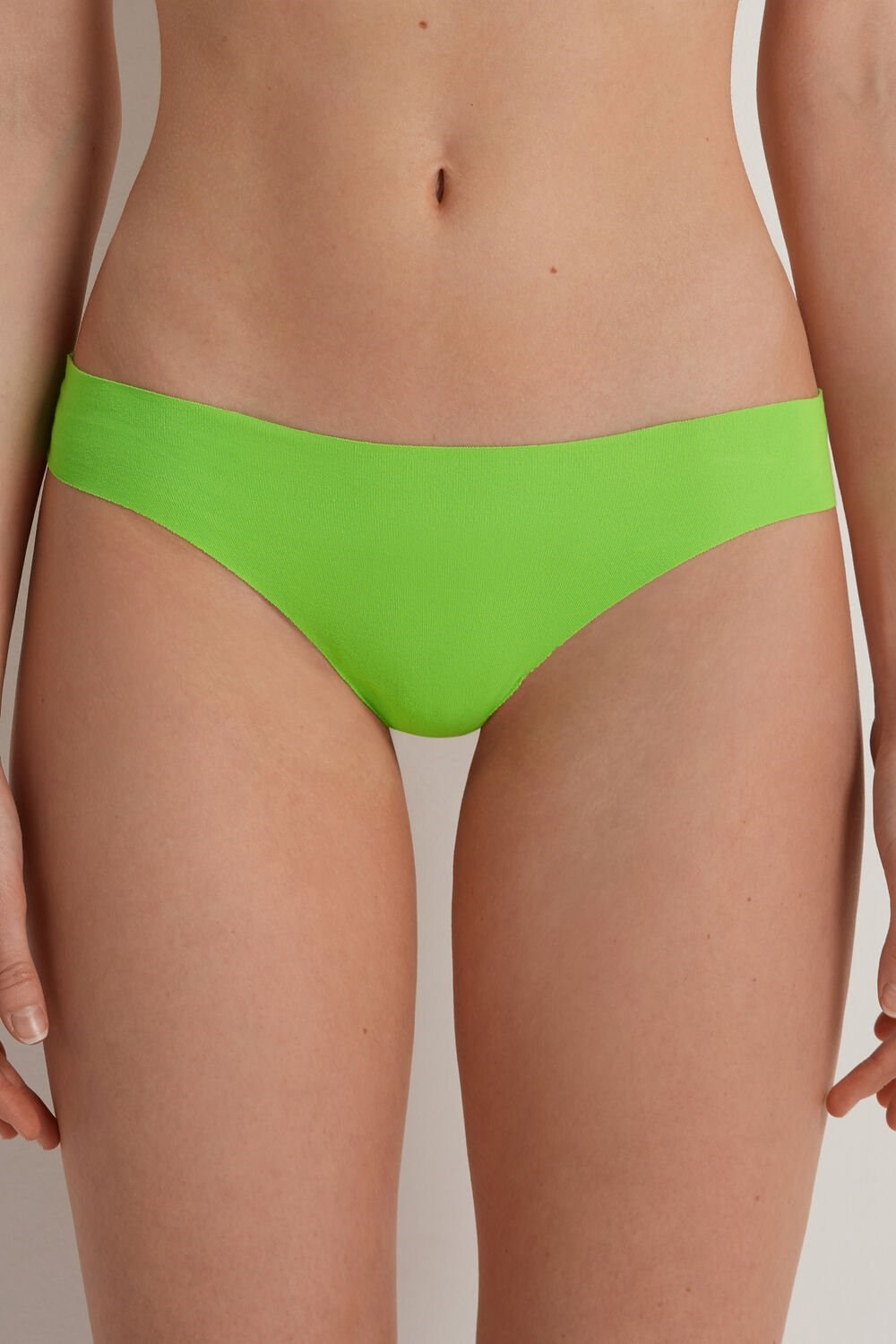 Green Apple Green 308v Tezenis Seamless Cheeky Briefs in Cotton | 854709-VHD