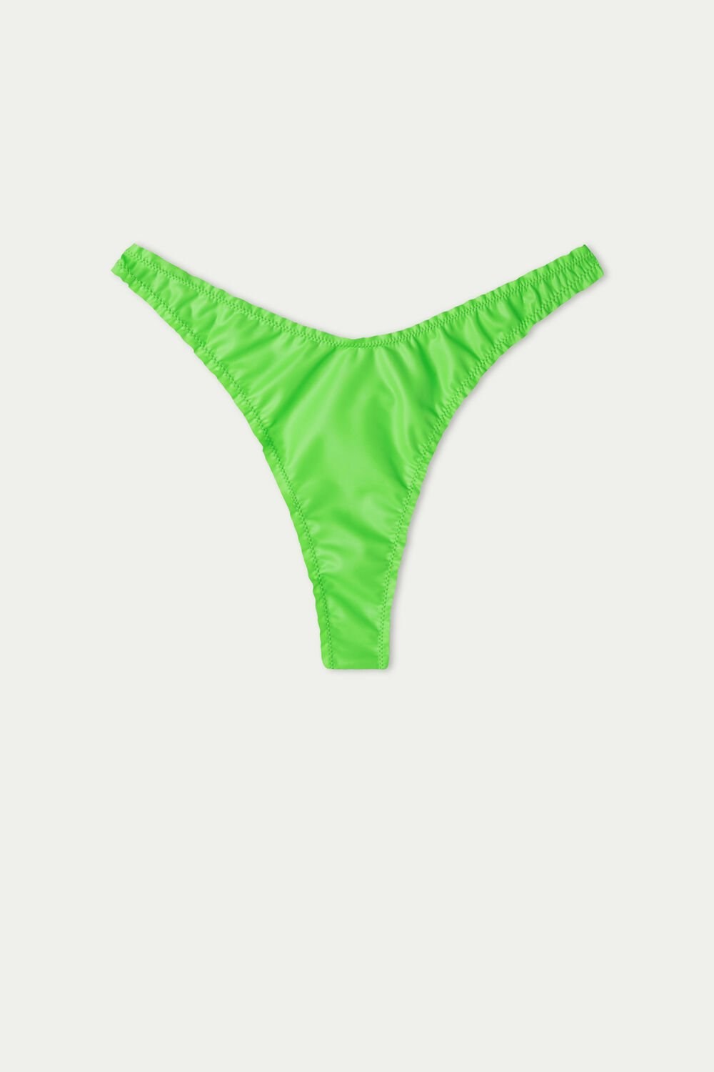 Green Apple Green 308v Tezenis Street Latex High-Cut Thong | 501324-QGK