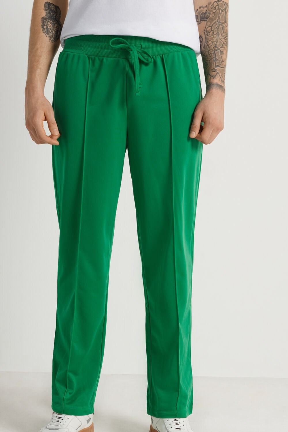 Green Bright Green 436v Tezenis Full Length Tricot Tracksuit Pants | 579341-HMW