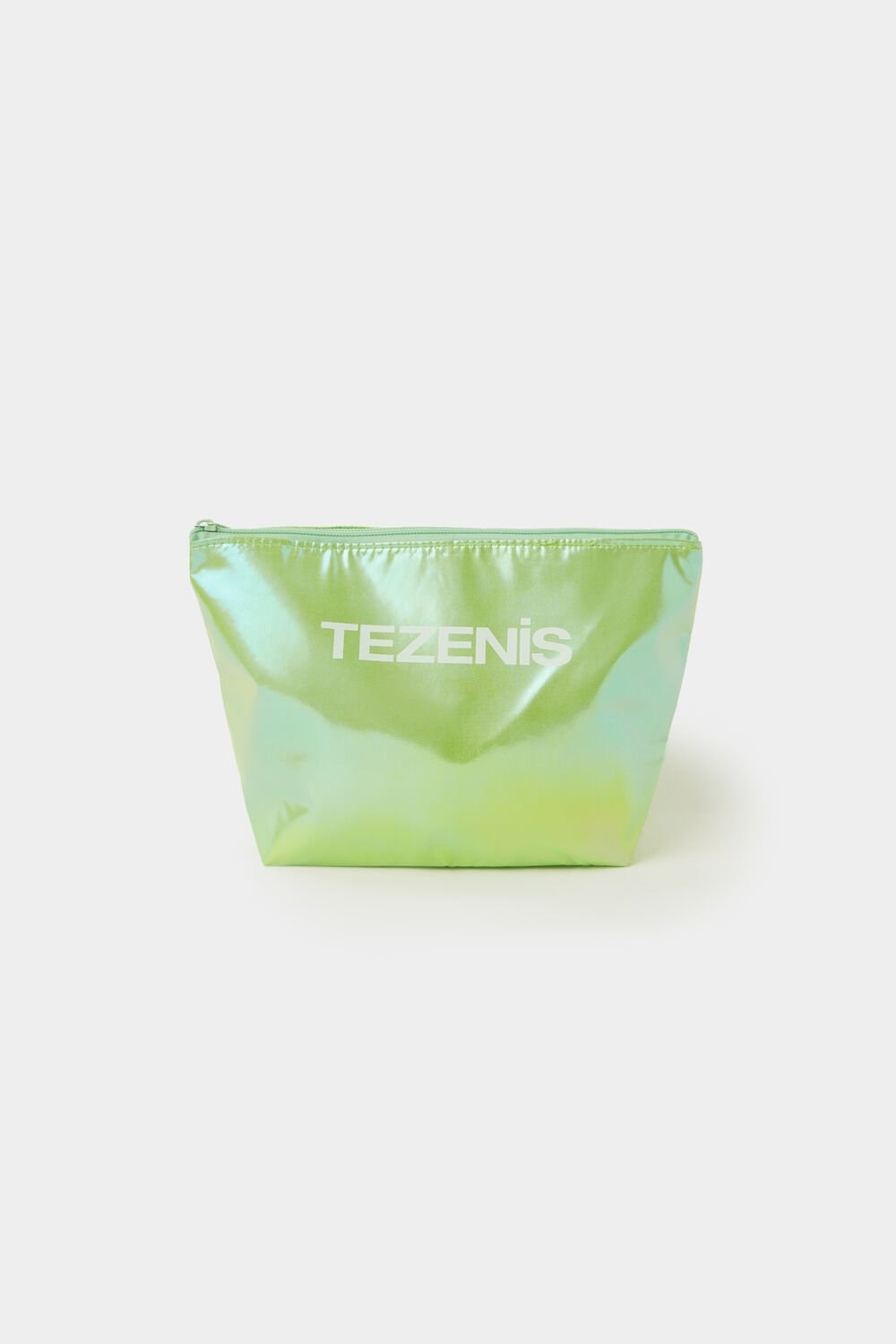 Green Bright Green 814v Tezenis Recycled Plastic Zipper Pouch | 530917-MCJ