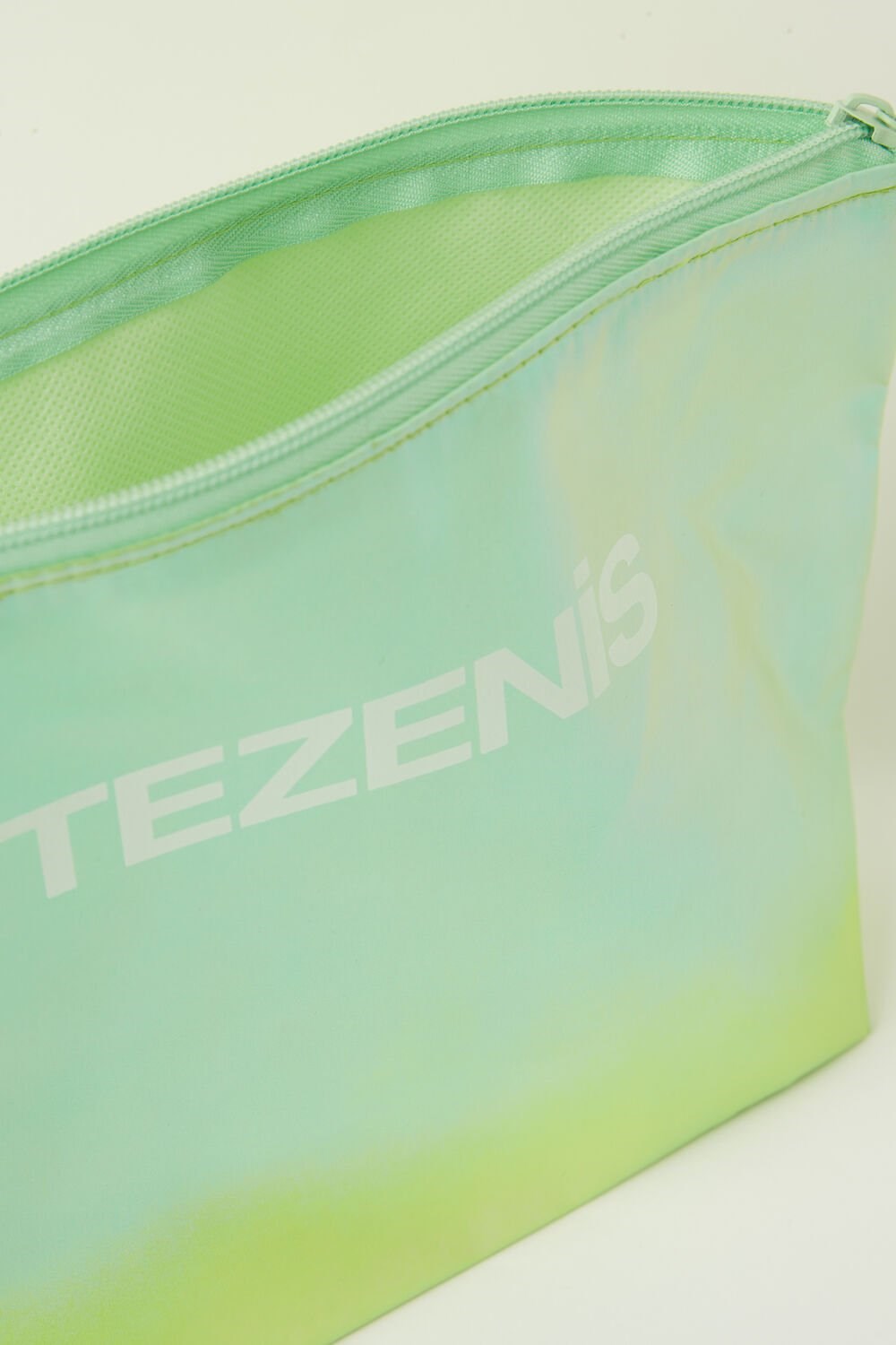 Green Bright Green 814v Tezenis Recycled Plastic Zipper Pouch | 530917-MCJ