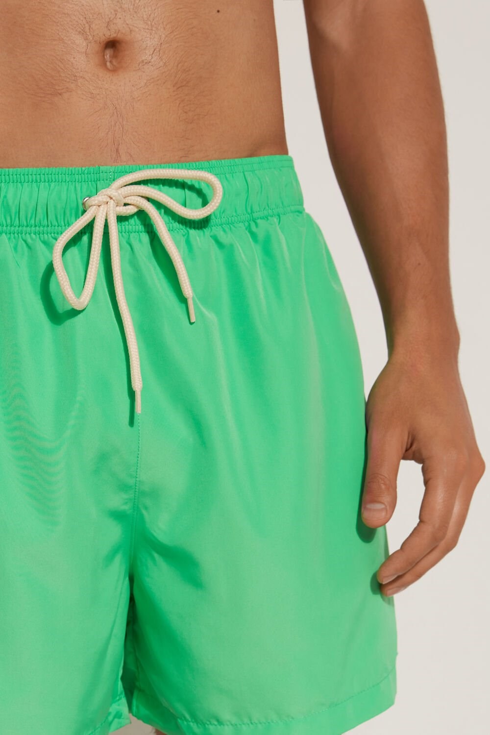 Green Mint Green 622v Tezenis Recycled Fabric Basic Short Swim Trunks | 604189-EQK