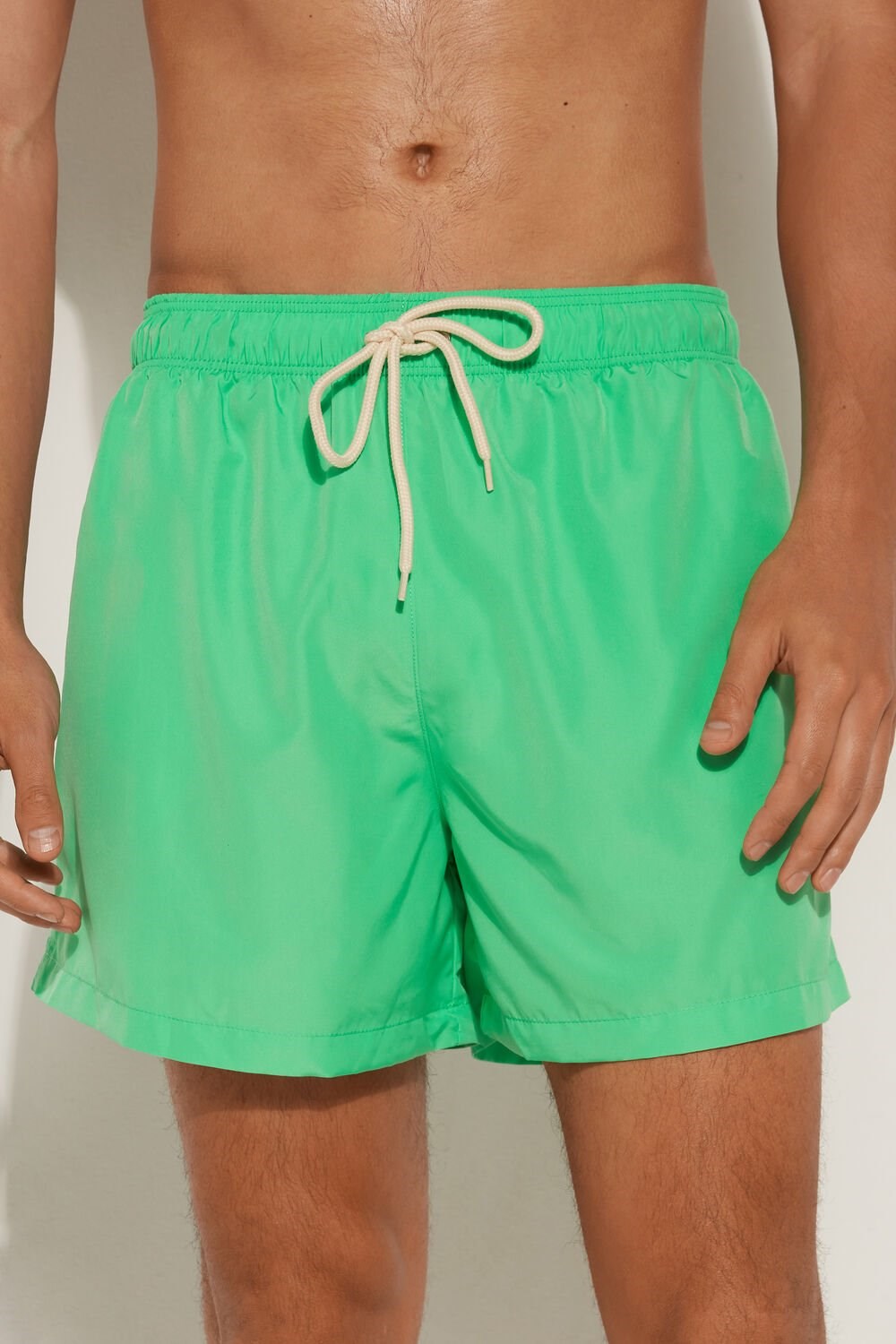 Green Mint Green 622v Tezenis Recycled Fabric Basic Short Swim Trunks | 604189-EQK