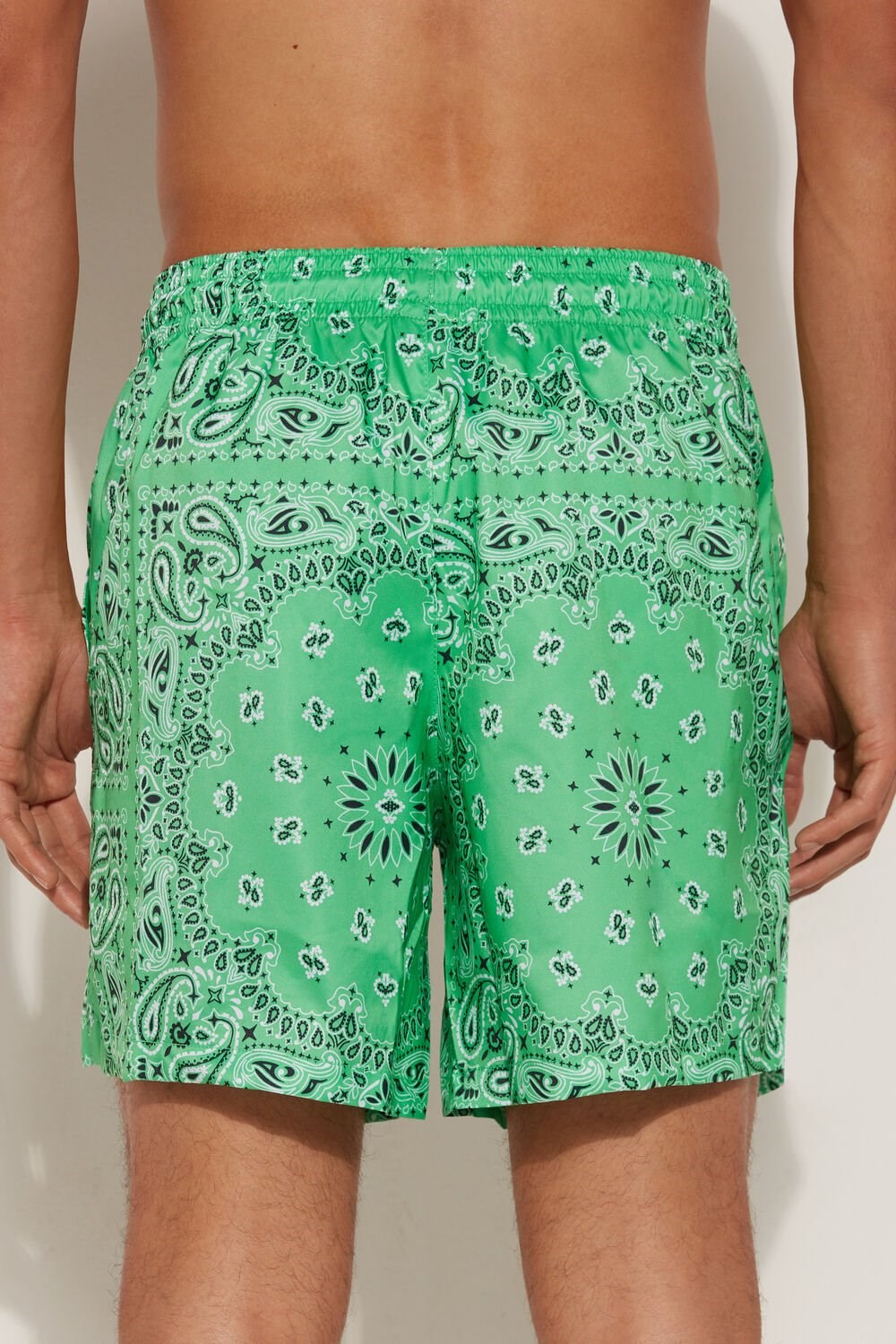 Green Mint Green Bandana Print 623v Tezenis Printed Swim Trunks | 963857-DGU