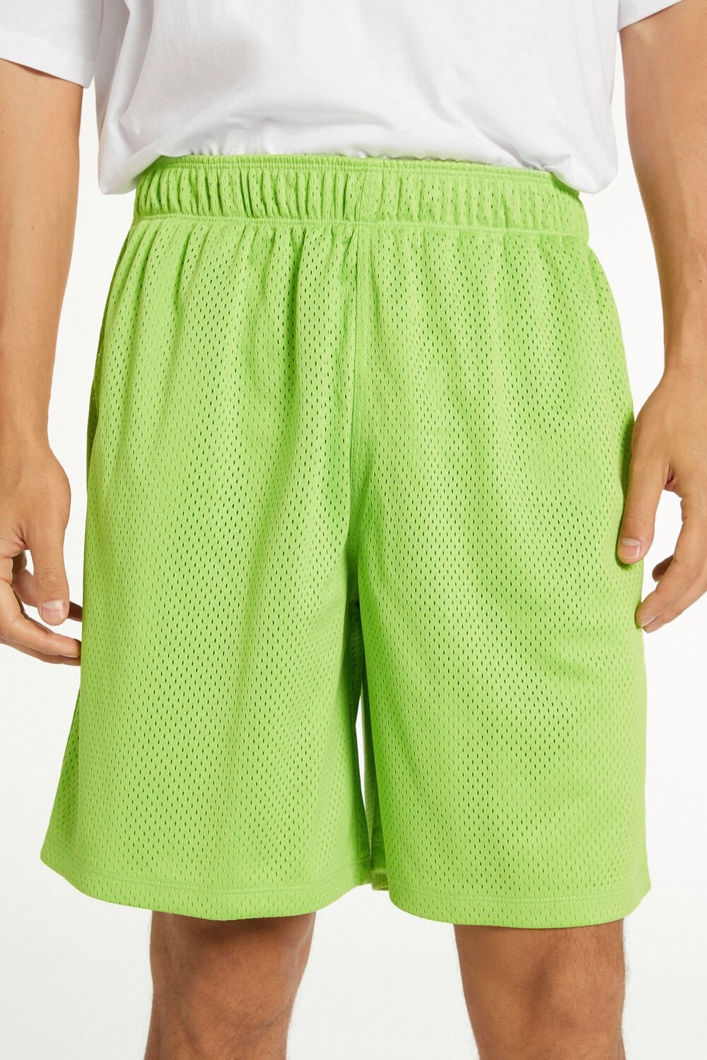 Green Neon Green 621v Tezenis Mesh Shorts | 194730-ZSX