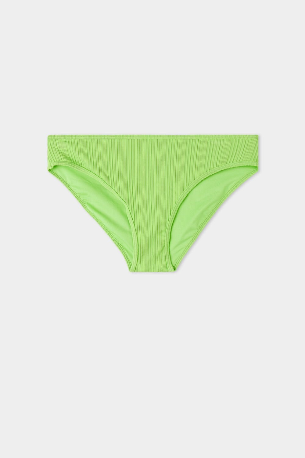 Green New Green 624v Tezenis Green Ribbed Recycled Microfiber Classic Bikini Bottoms | 936107-DTA