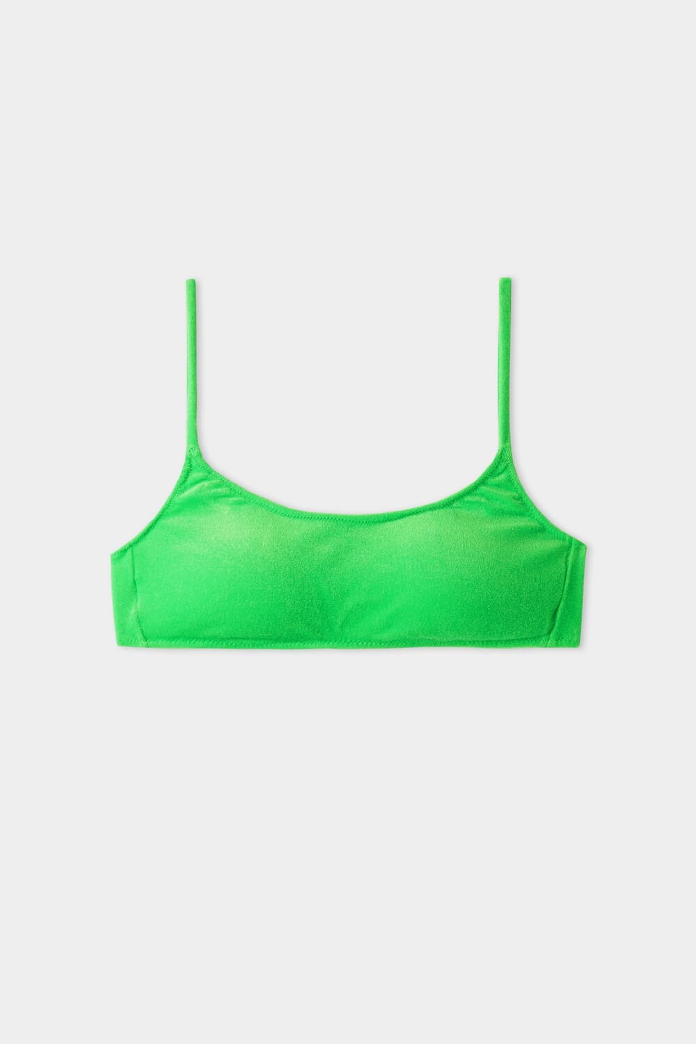 Green Vibrant Green 629v Tezenis Soft Velvet Brassiere Bikini Top | 350468-GVP