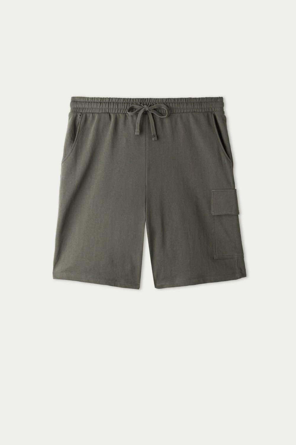 Green Winter Green 068v Tezenis Fleece Cargo Shorts | 750649-AGI