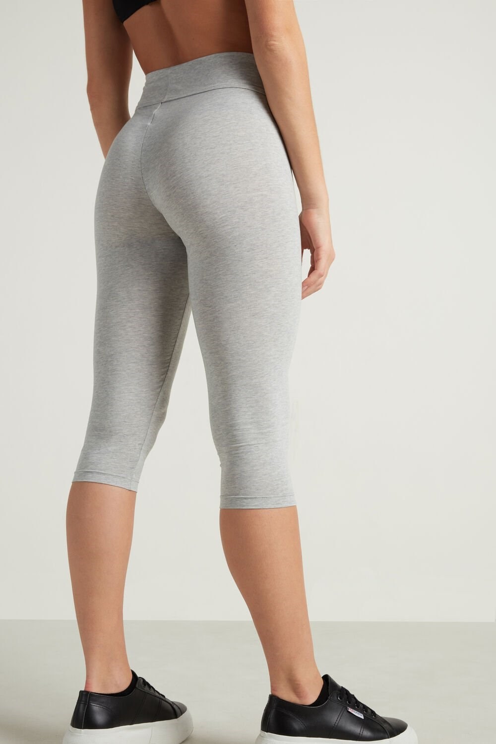 Grey Light Gray Heather 031 Tezenis Capri Leggings | 278504-EJV