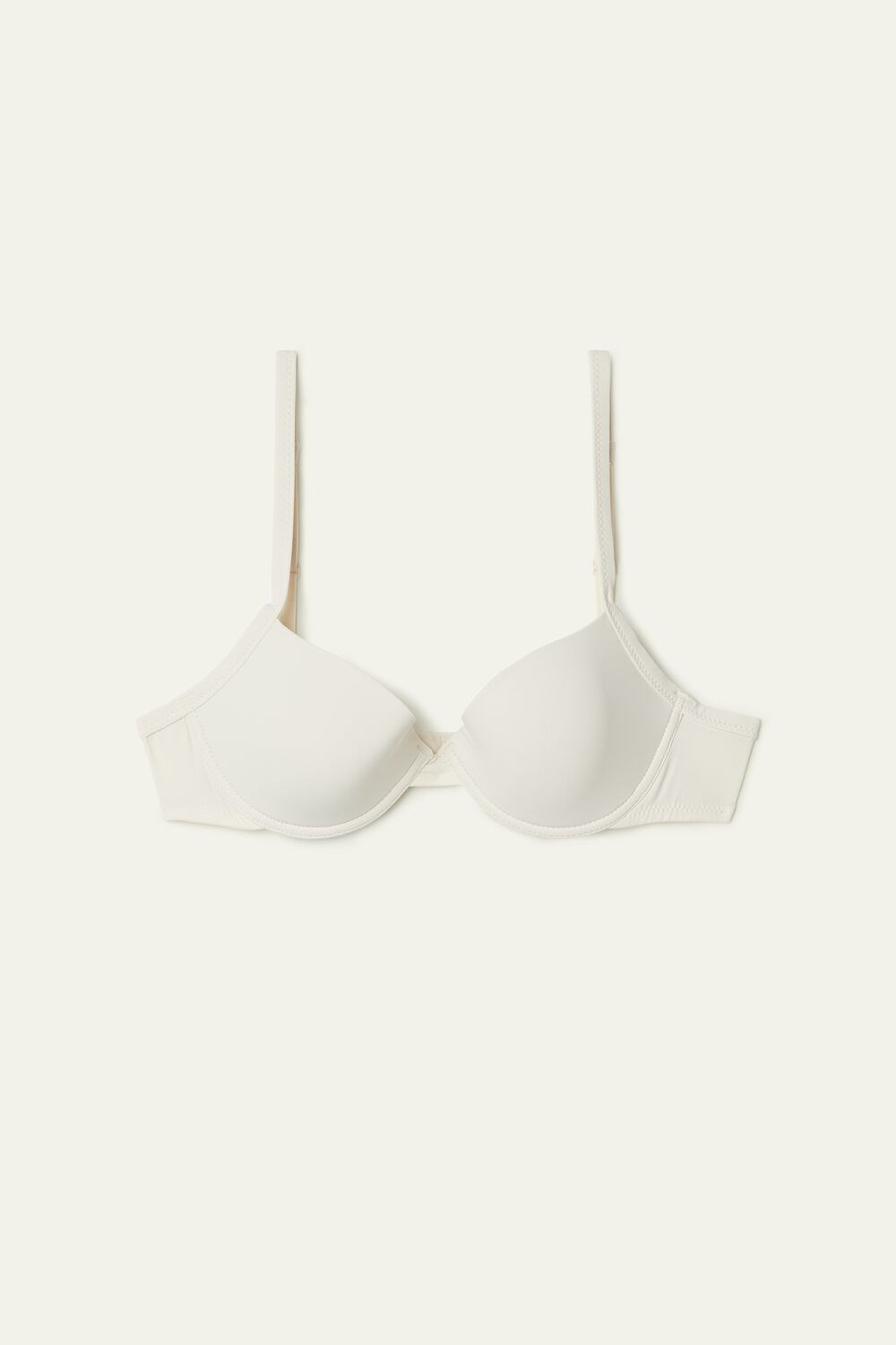 Ivory Ivory Cream 3106 Tezenis Athens Push-Up Bra in Microfiber | 872453-OFY