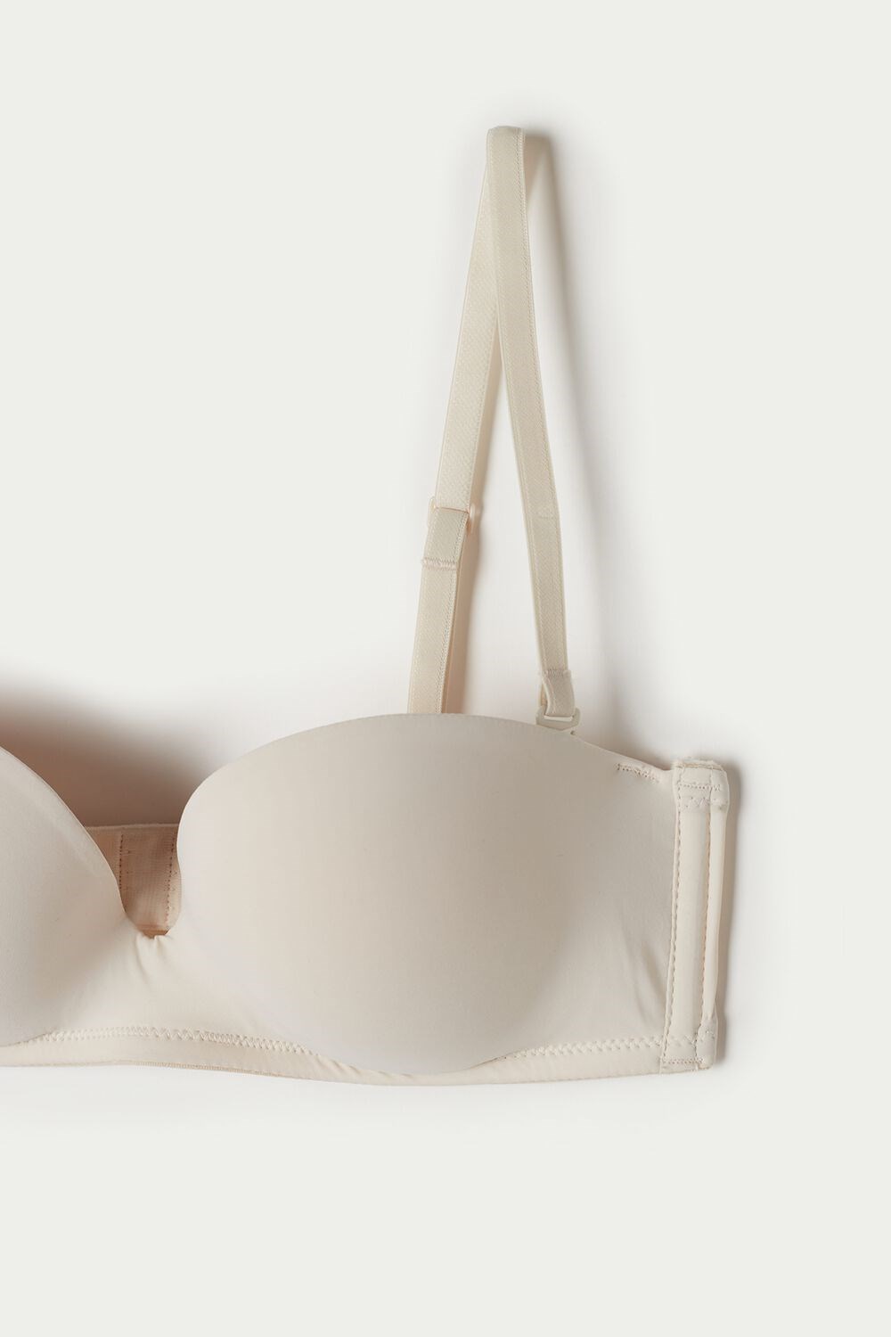 Ivory Ivory Cream 3106 Tezenis New York Padded Microfiber Bandeau Bra | 740186-BDW