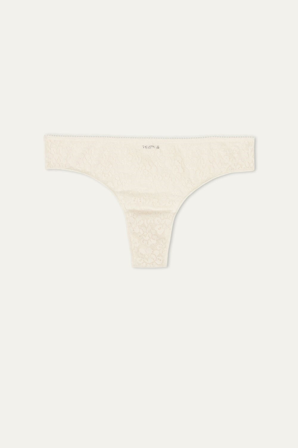 Ivory Ivory Cream 3106 Tezenis Recycled Lace Laser-Cut Microfiber Brazilian Panties | 746205-GEM