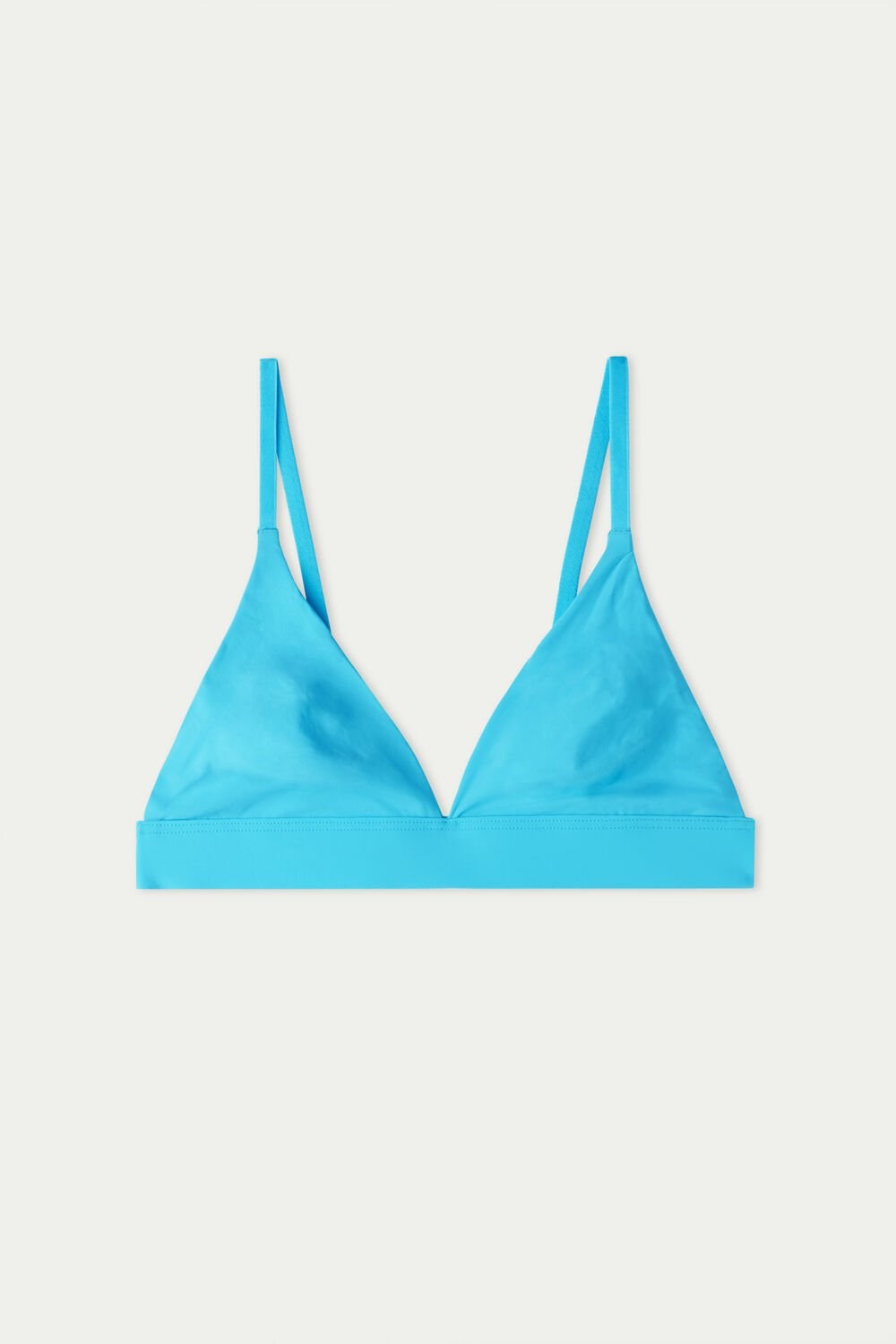 Light Blue Bright Blue 257v Tezenis Lisbon Recycled Microfiber Triangle Bra | 360942-WNJ