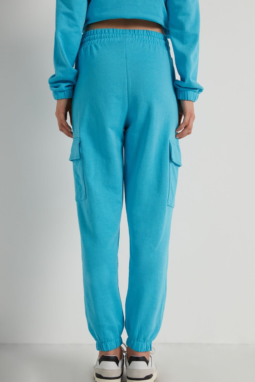 Light Blue Bright Blue 257v Tezenis Long Cargo Sweatpants | 136590-OWK