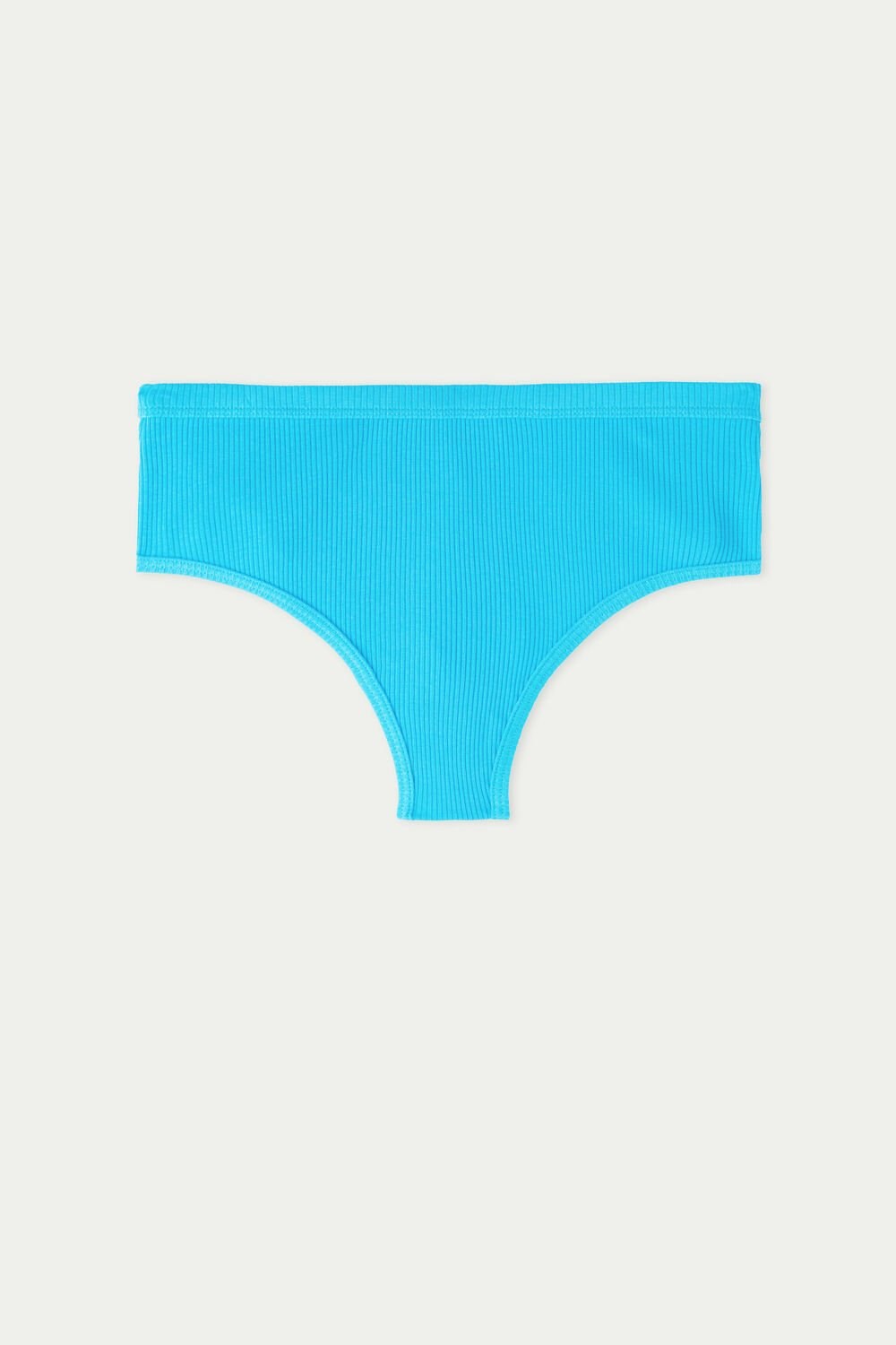 Light Blue Bright Blue 257v Tezenis Spring Rib High Rise Cotton Brazilian Hipsters | 549071-TRD