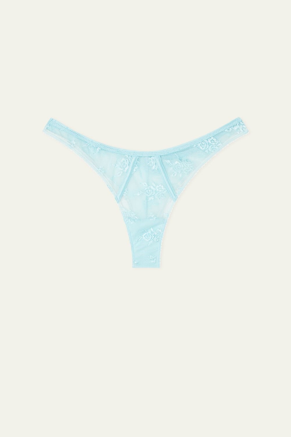 Light Blue Light Blue 255v Tezenis Paradise Lace High-Cut Brazilian Panties | 603491-IHM