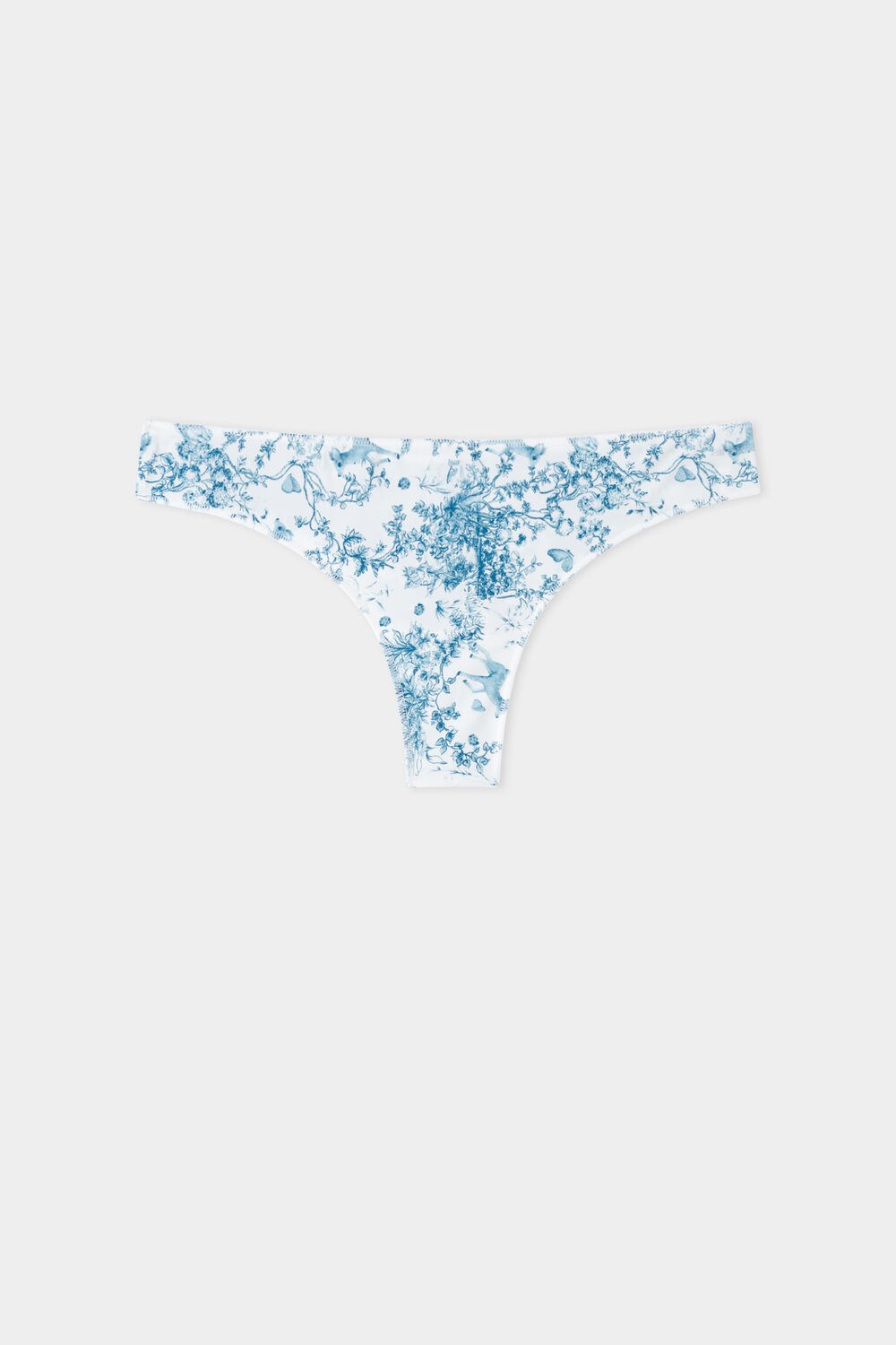 Light Blue Romantic Forest Print 597v Tezenis Printed Microfiber Brazilian Panties | 184957-KDH