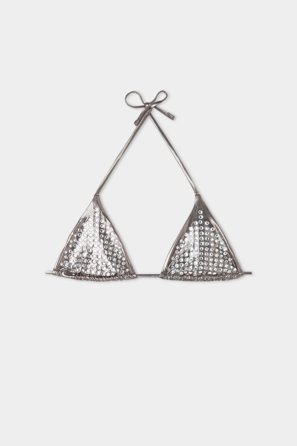 Metallic Metal Dust 136w Tezenis Playa to Disco Limited-Edition Triangle Bikini Top | 056741-OYX