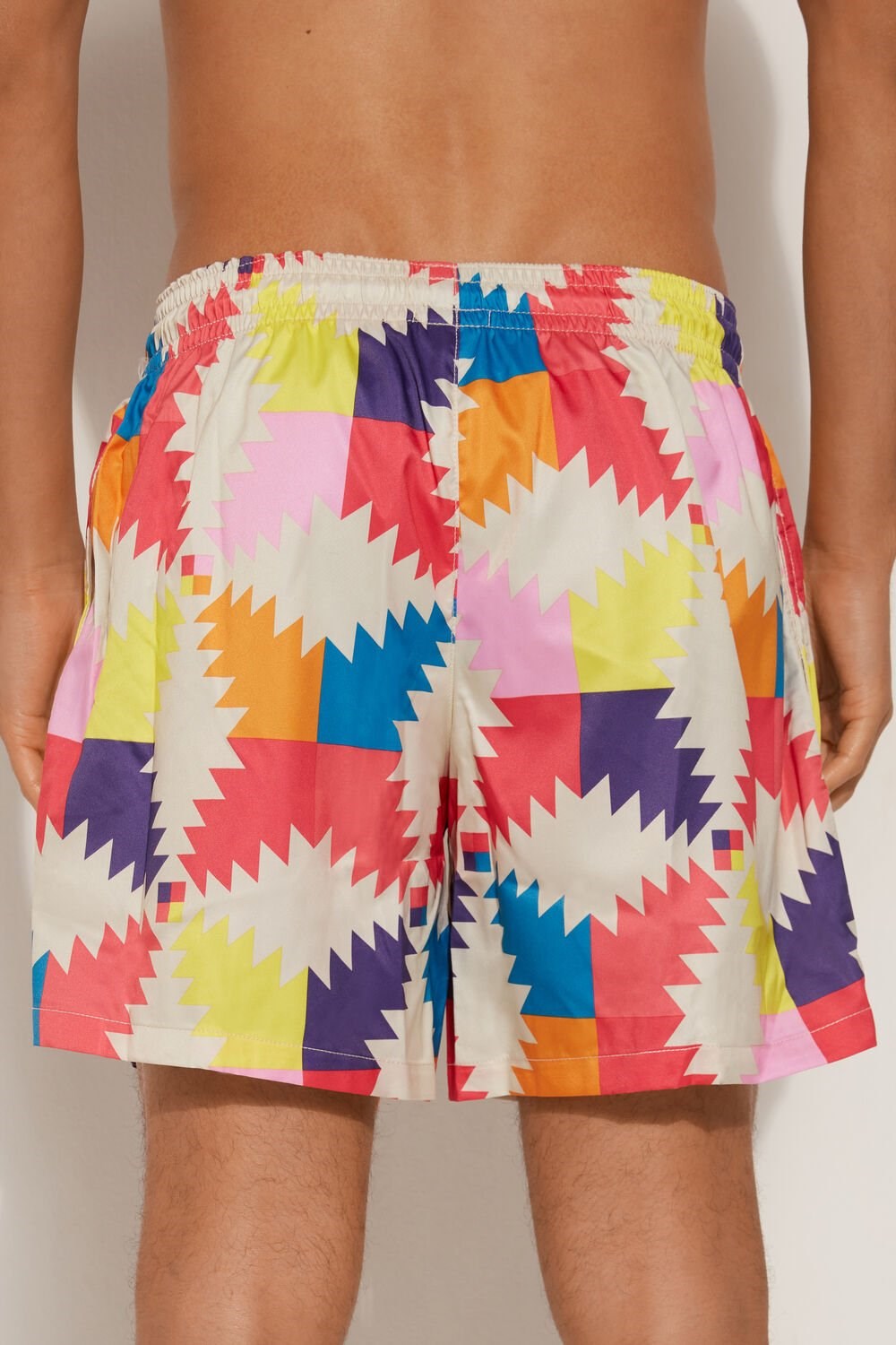 Multicolor Geometric Color Print 583v Tezenis Printed Swim Trunks | 749031-OJR