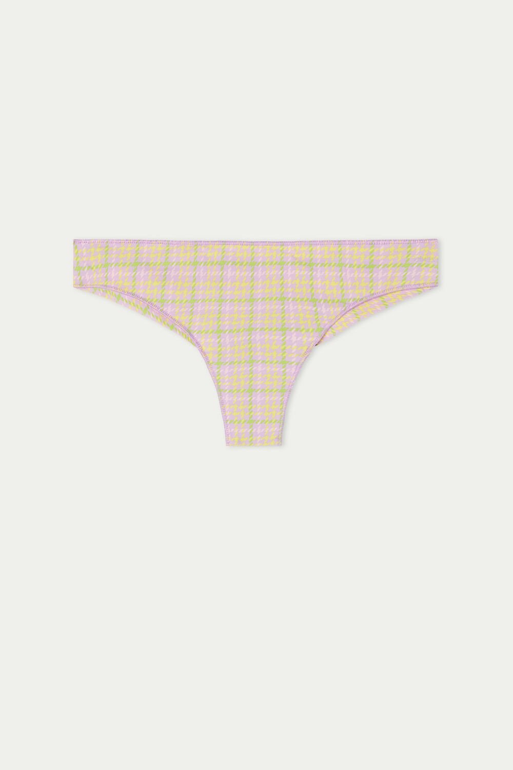 Multicolor Houndstooth Candy Print 293v Tezenis Printed Microfiber Brazilian Panties | 130684-QFC