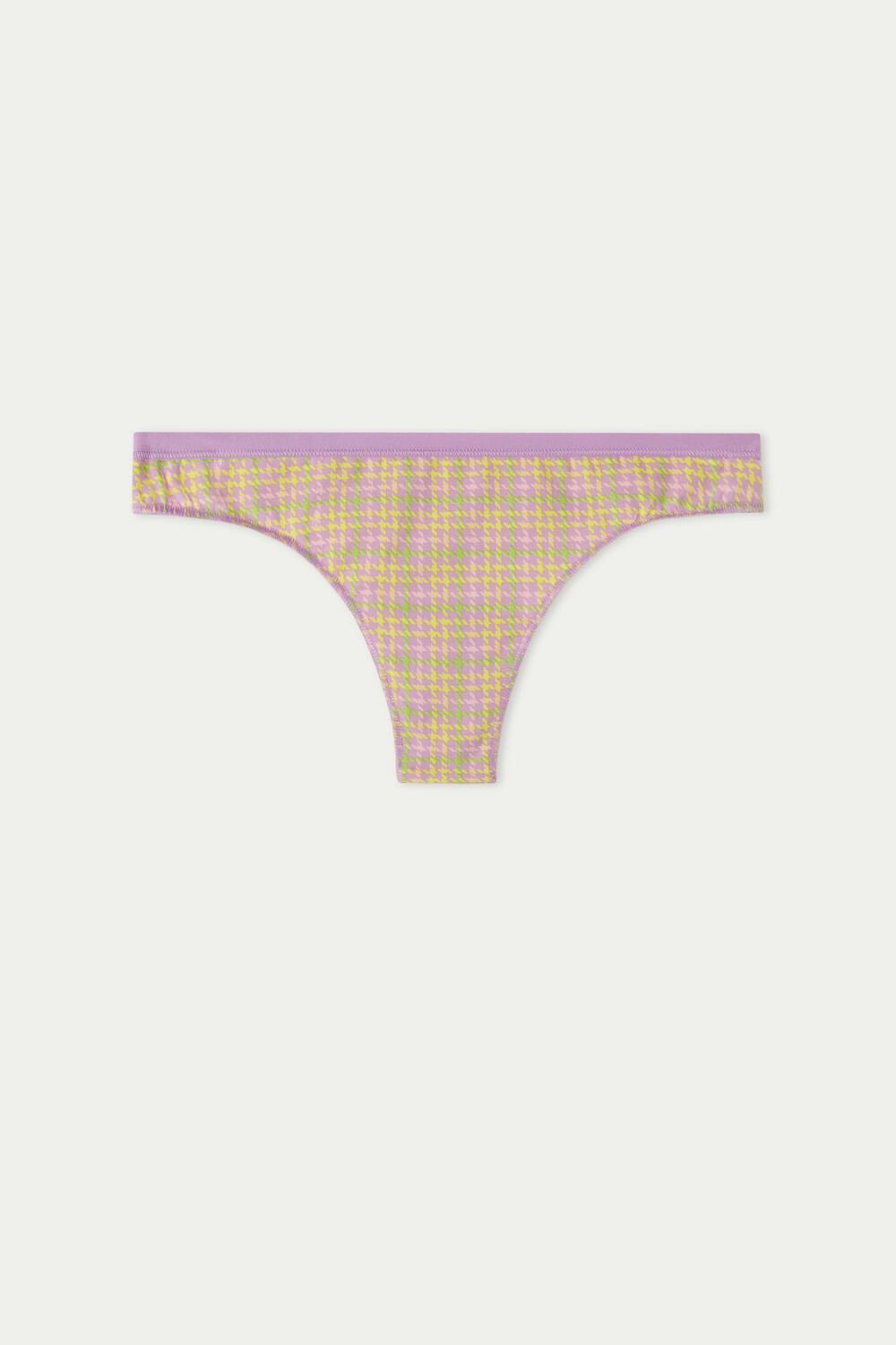 Multicolor Houndstooth Candy Print 293v Tezenis Printed Cotton Brazilian Brief | 981034-WBE