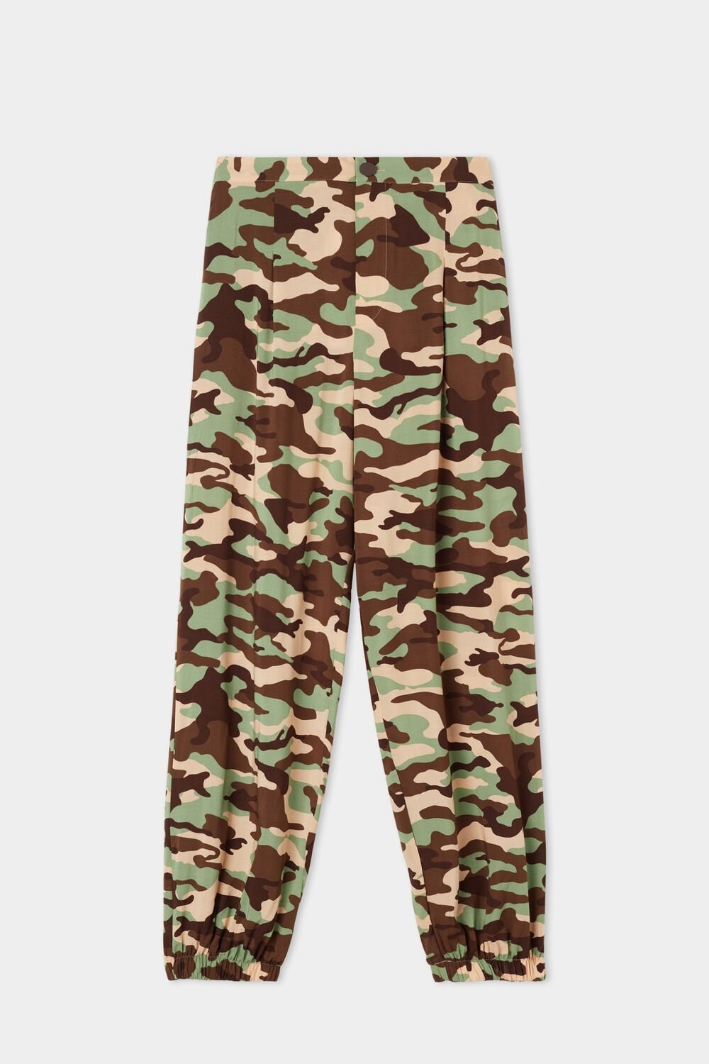 Multicolor New Camo Print 588v Tezenis Viscose Fabric Joggers | 709261-ZVR