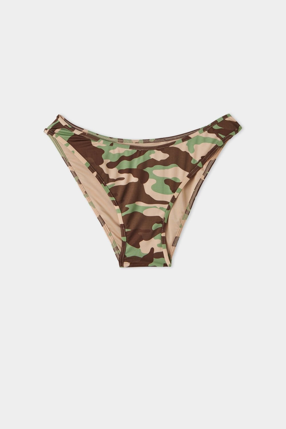 Multicolor New Camo Print 649v Tezenis New Camo Family High-Cut Bikini Bottoms | 215489-LFD