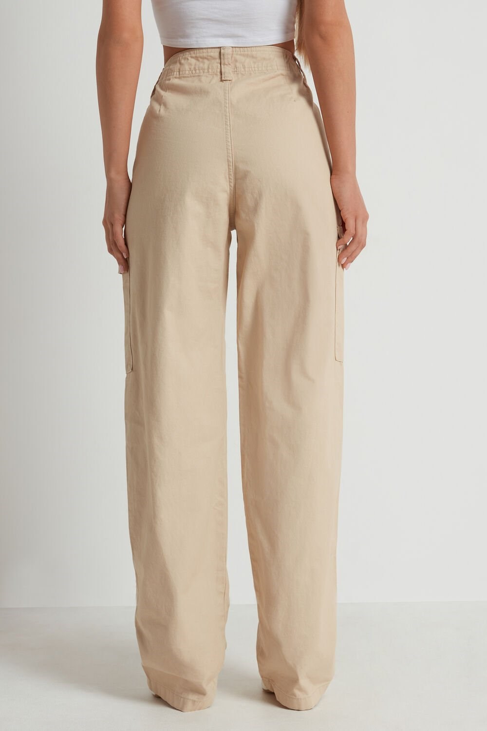 Nude Beige 320v Tezenis Denim Cargo Pants | 465018-DNB