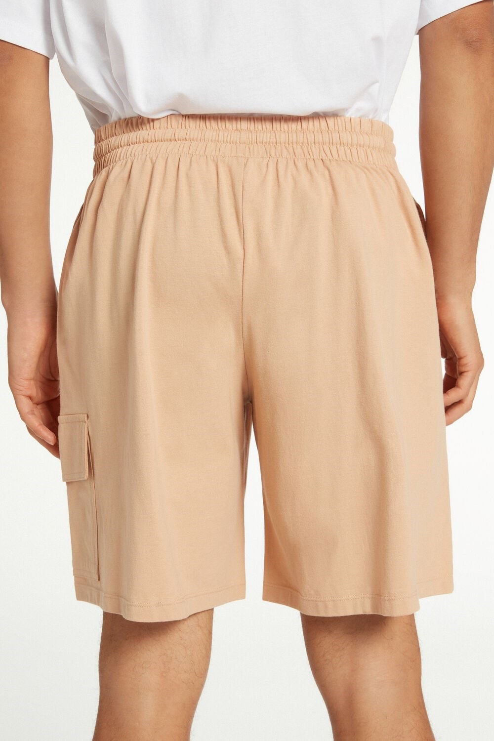 Nude Desert 646v Tezenis Men’s Cotton Shorts with Pockets | 534689-OQE