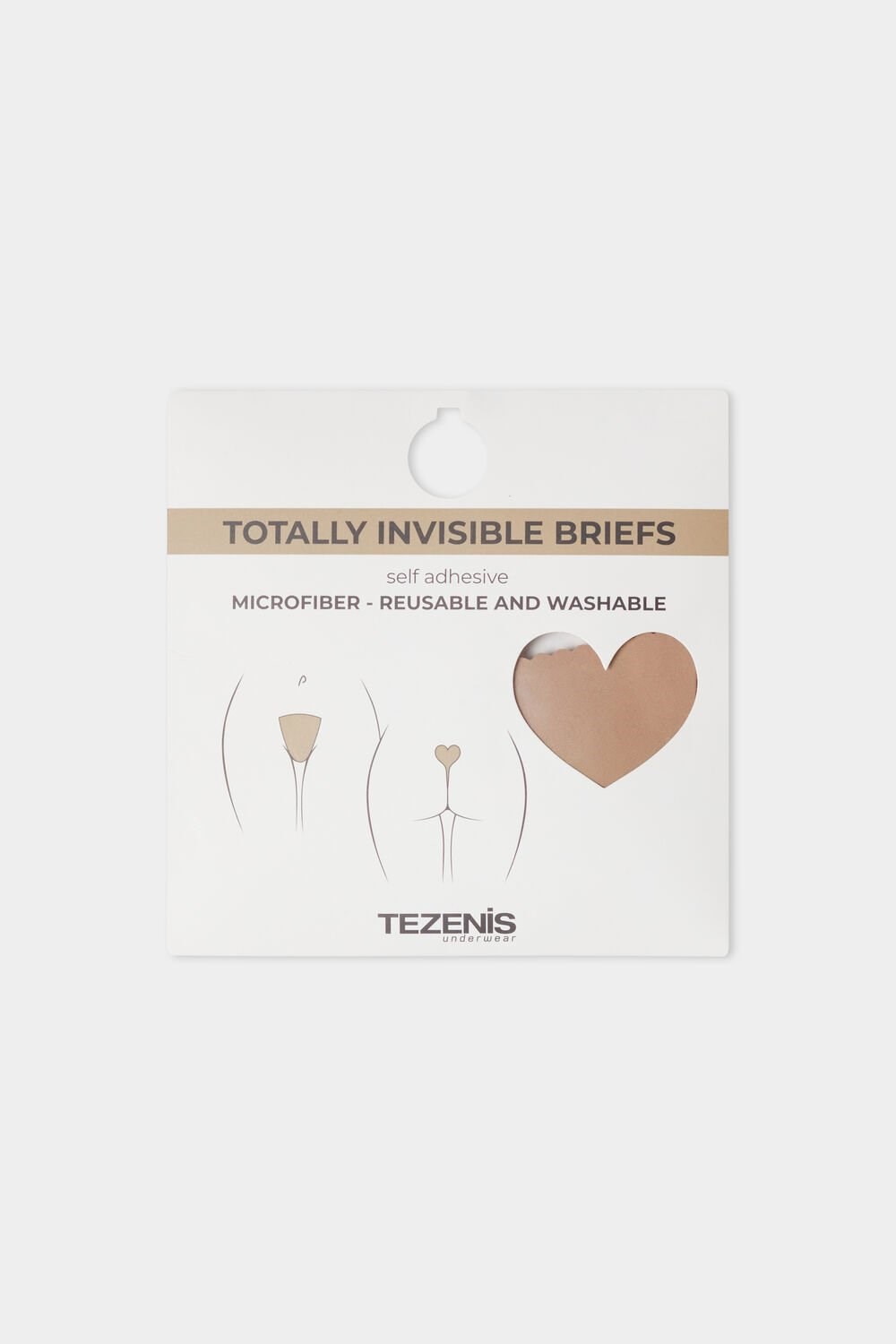 Nude Natural Blush 1905 Tezenis Invisible Adhesive Thong | 162487-CJP