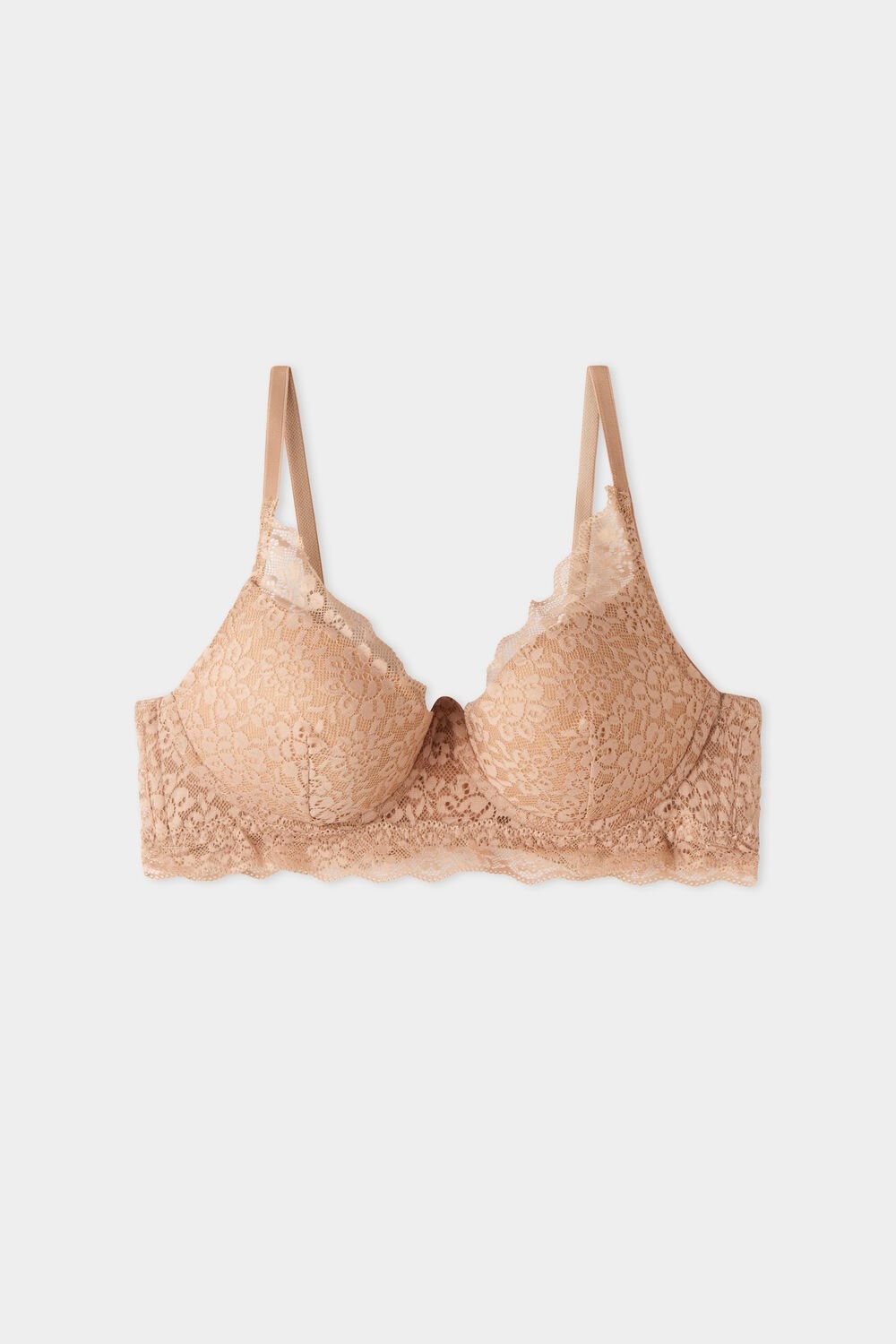 Nude Natural Blush 1905 Tezenis Malibu Recycled Lace Super Push-Up Bra | 948251-SHR