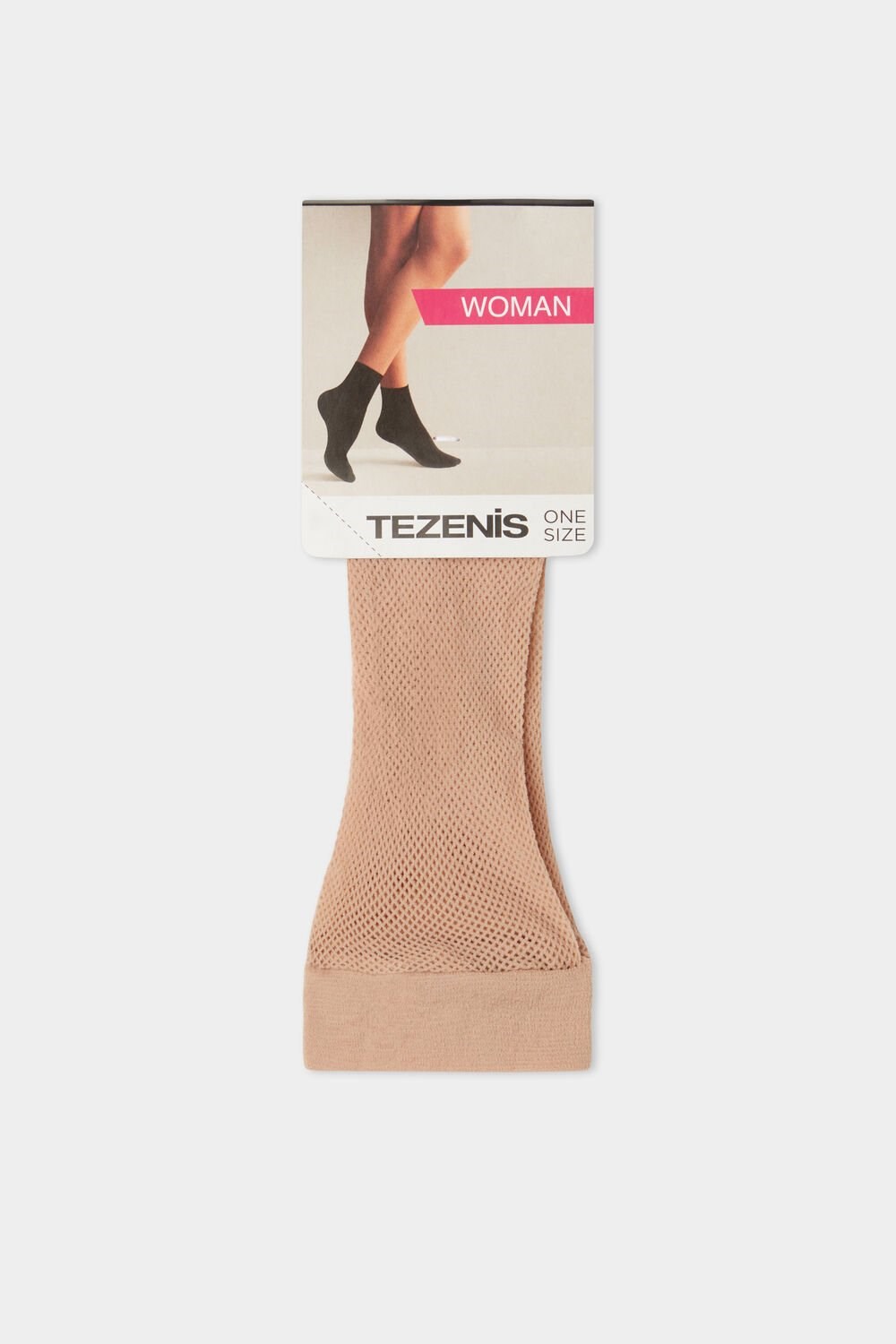 Nude Natural Blush 1905 Tezenis Micro-Fishnet Socks | 794638-FNK