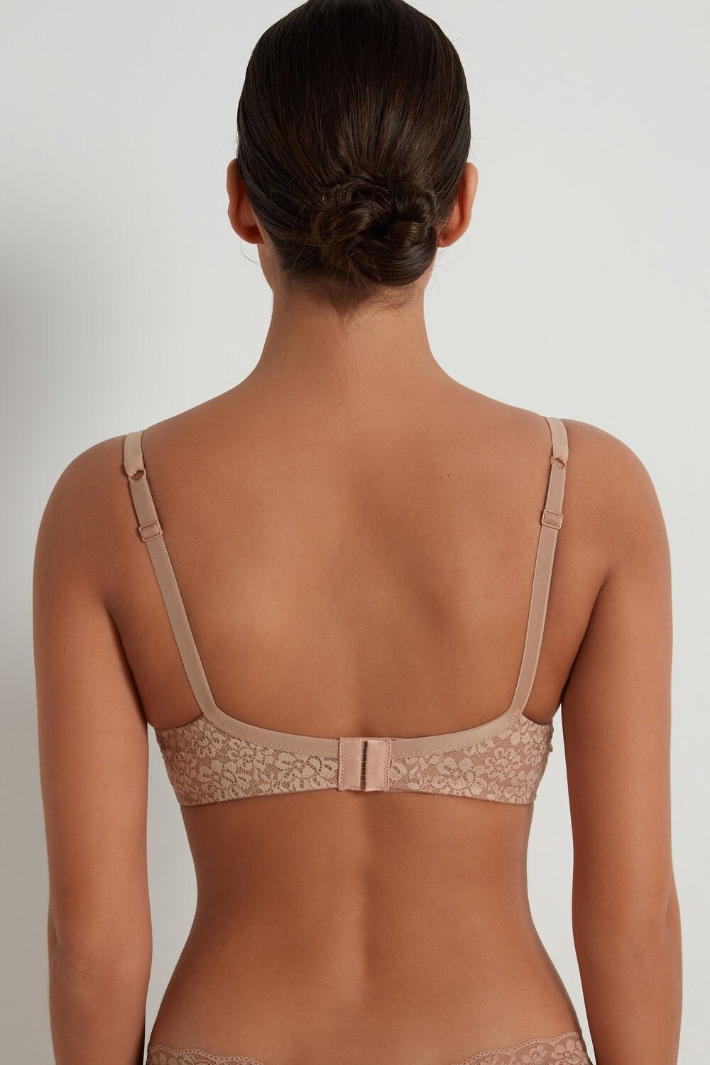 Nude Natural Blush 1905 Tezenis Prague Full Cover Recycled Lace Balconette Bra | 189702-JYC