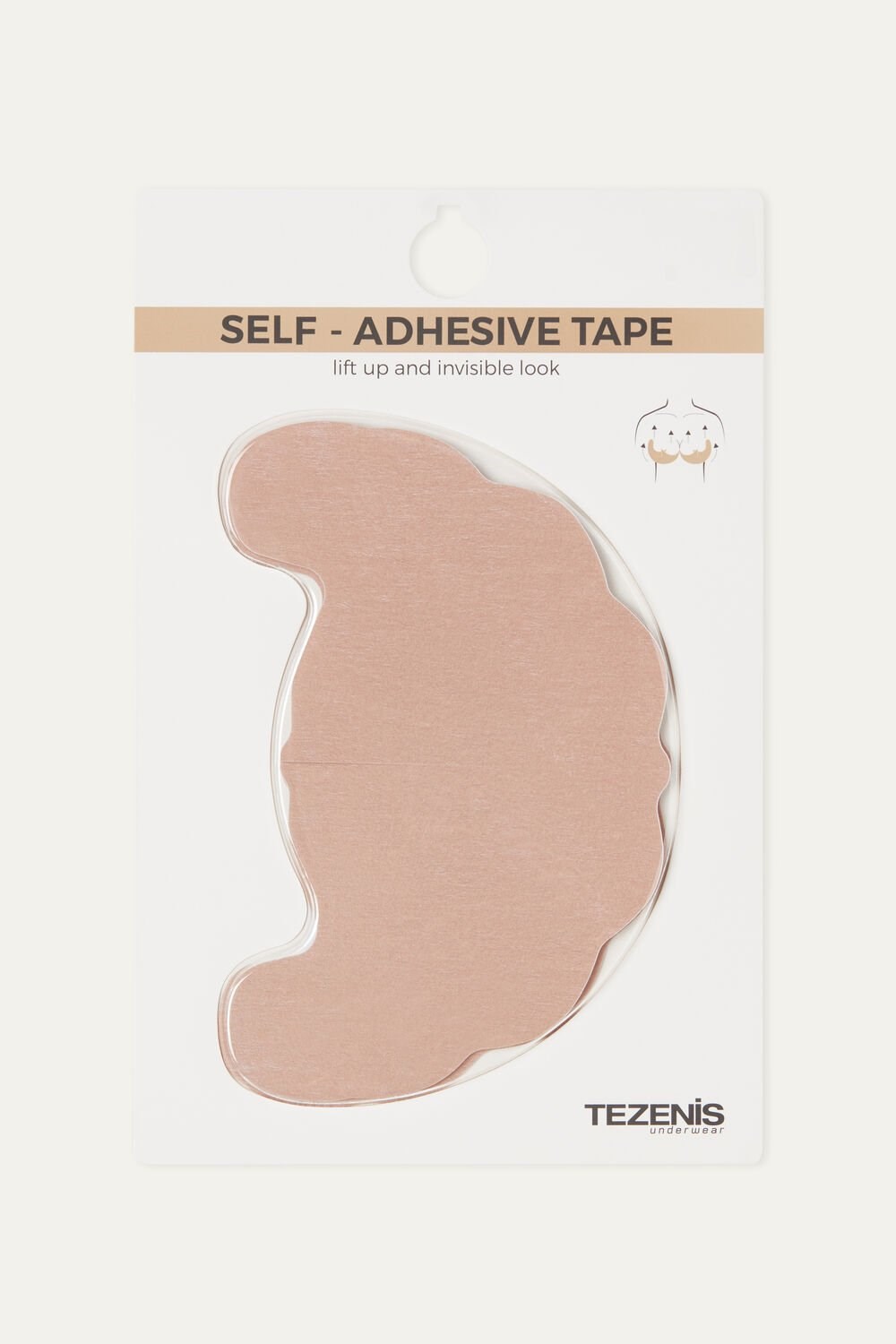 Nude Natural Blush 1905 Tezenis Push-Up Effect Adhesive Cups | 782965-BVE