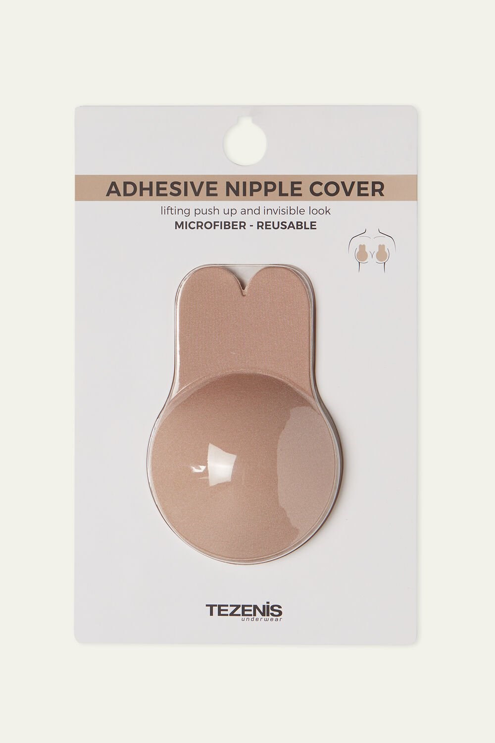 Nude Natural Blush 1905 Tezenis Push-Up Effect Pasties | 927316-GVZ