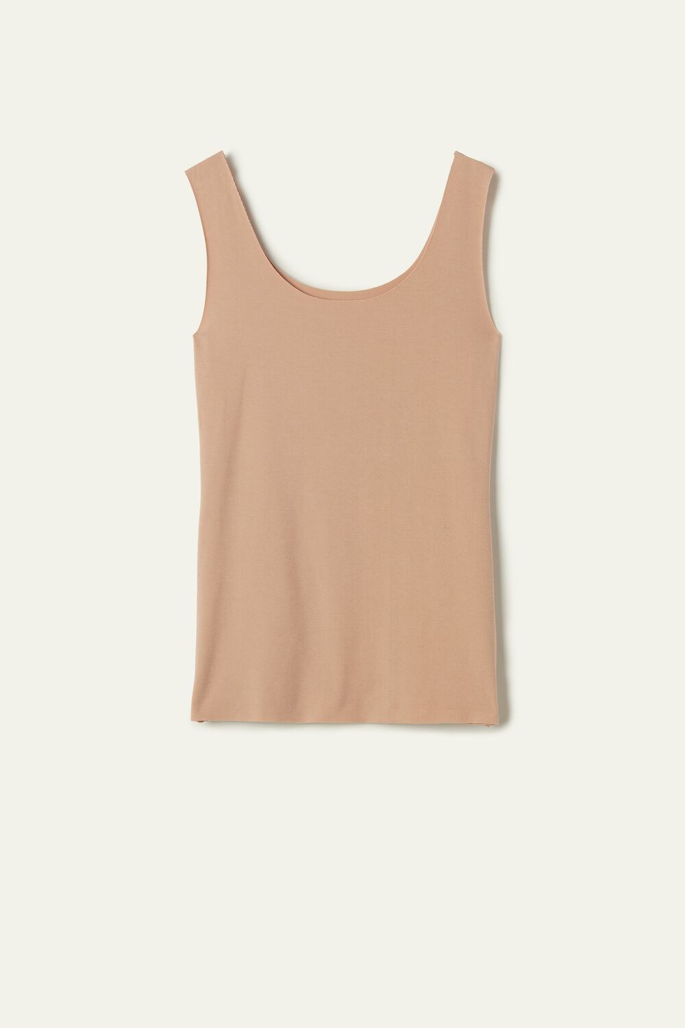 Nude Natural Blush 1905 Tezenis Raw-Cut Cotton Camisole | 153869-SIQ