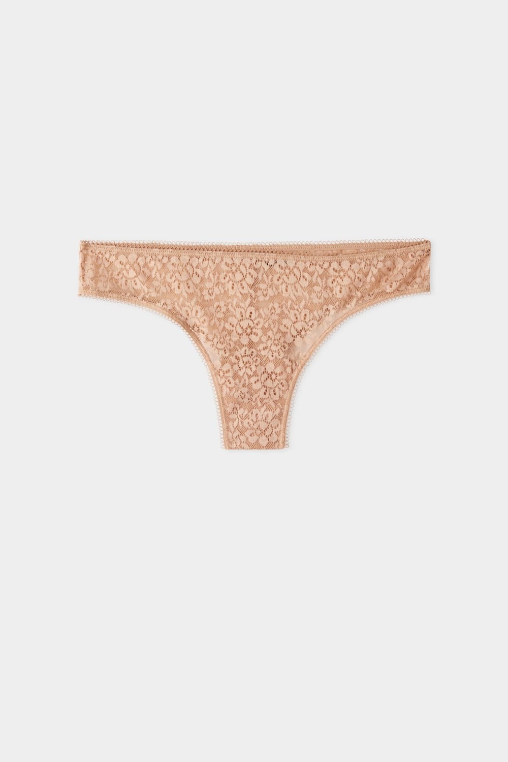 Nude Natural Blush 1905 Tezenis Recycled Lace Brazilian Panties | 813764-GDH