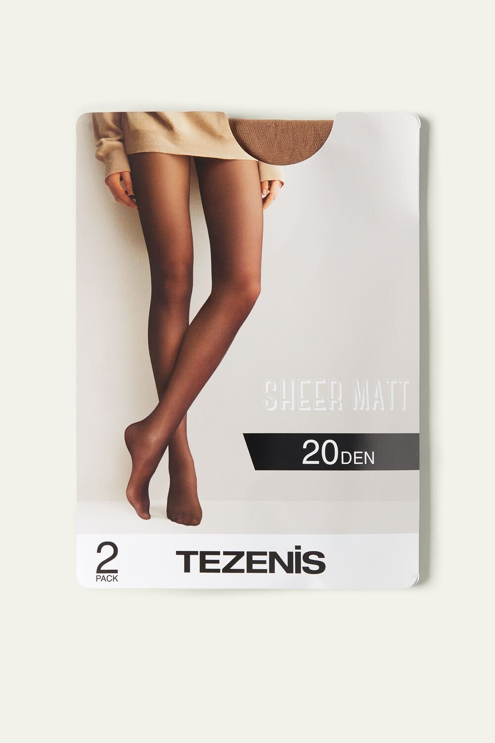 Nude Natural Bronze 2673 Tezenis 2 X 20 Den Sheer Tights | 820537-HYT