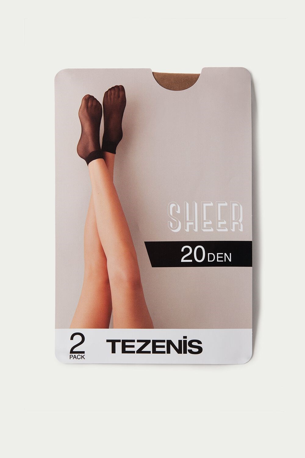 Nude Nude 1748 Tezenis 2 X 20 Den Appearance Sheer Short Socks | 641375-XNG