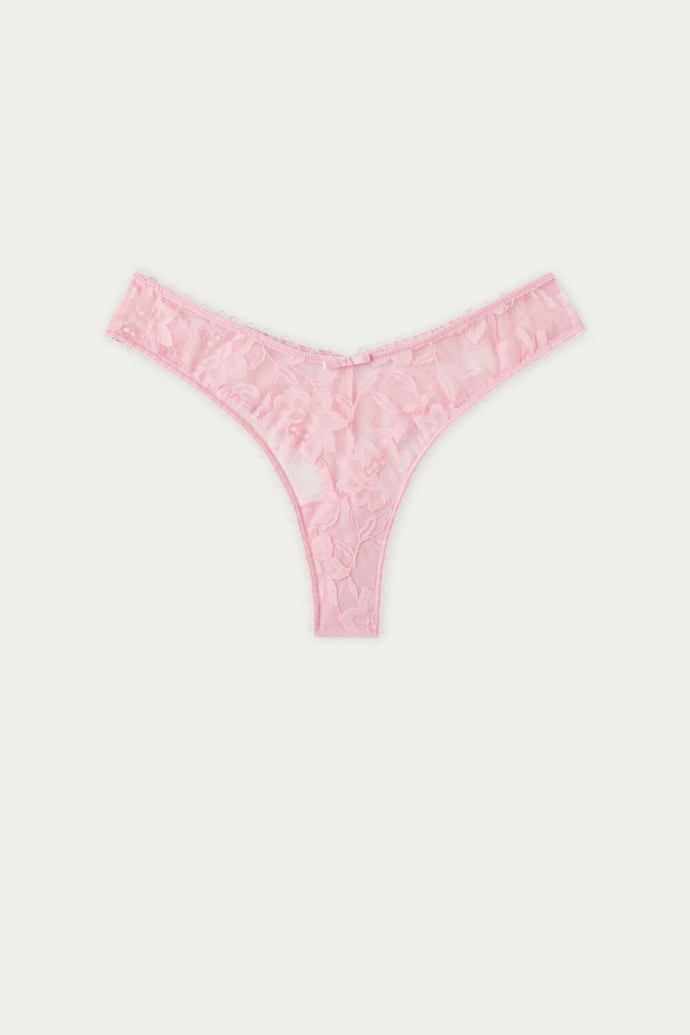 Pale Pink Baby Pink 279v Tezenis Blooming Lace High-Cut Brazilian Panties | 421807-BSP