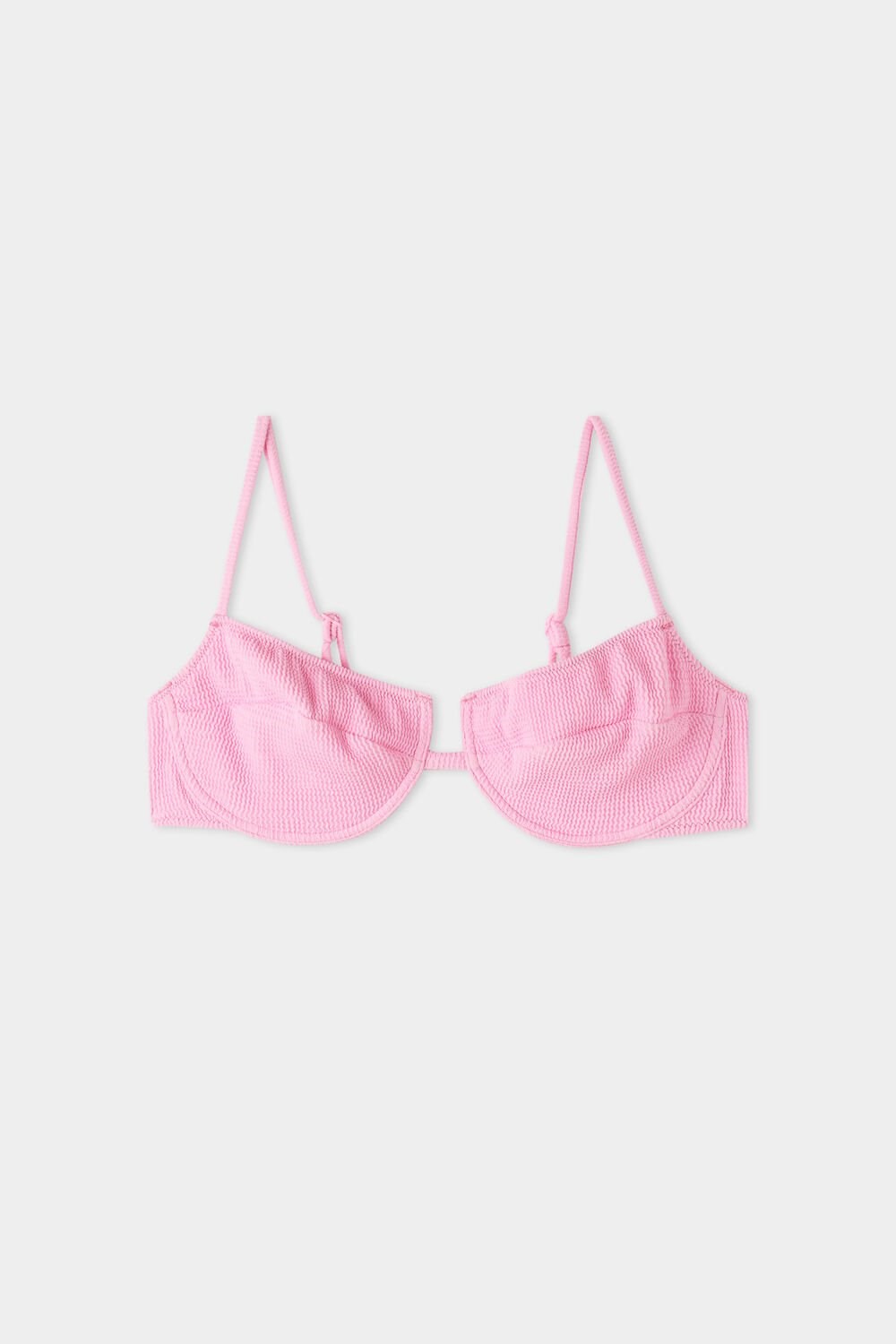 Pale Pink Hollywood Pink 560v Tezenis 3D Effect Balconette Bikini Top | 218035-QSI