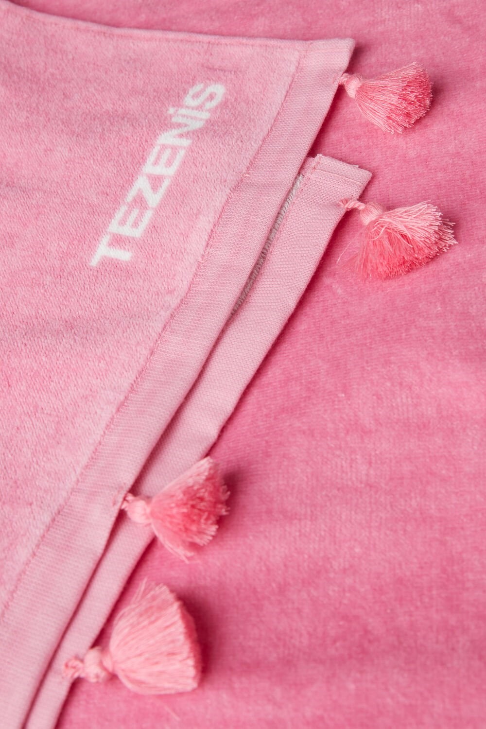 Pale Pink Hollywood Pink 560v Tezenis Terry Cloth Beach Towel with Tassels | 601328-AKB