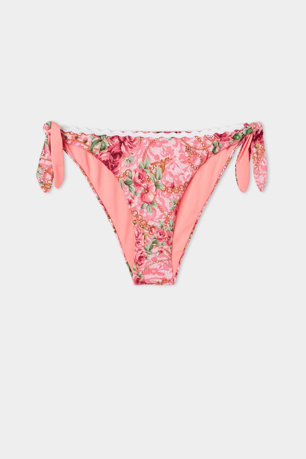 Pink Boho Chic Print 572v Tezenis Boho Chic Side-Tie Bikini Bottoms | 578904-KPI