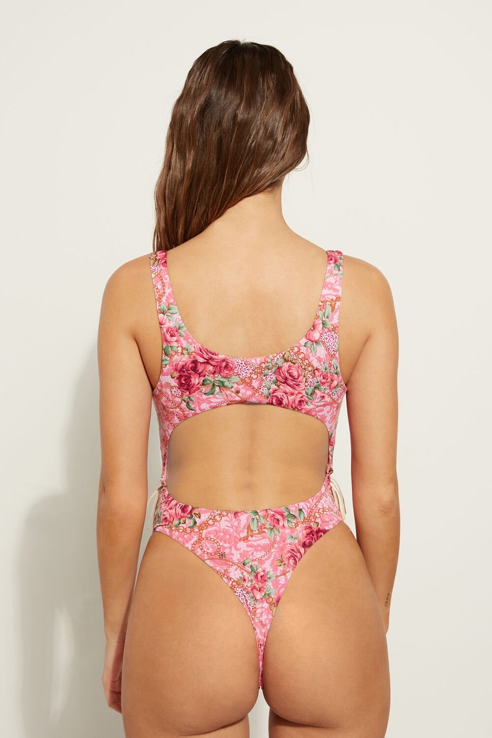 Pink Boho Chic Print 572v Tezenis Boho Chic One-Piece Swimsuit | 830741-QIF