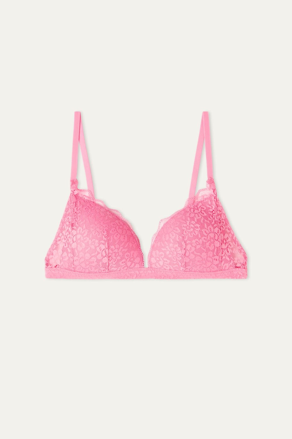 Pink Bright Pink 282v Tezenis Positano Lace Padded Triangle Bra | 463820-REX