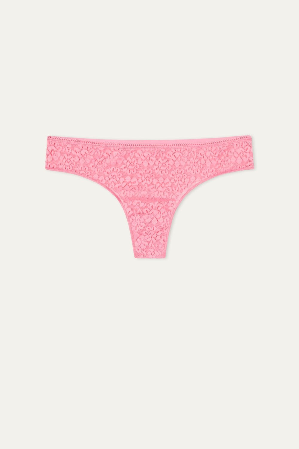 Pink Bright Pink 282v Tezenis Recycled Lace Laser-Cut Microfiber Brazilian Panties | 203681-WFZ