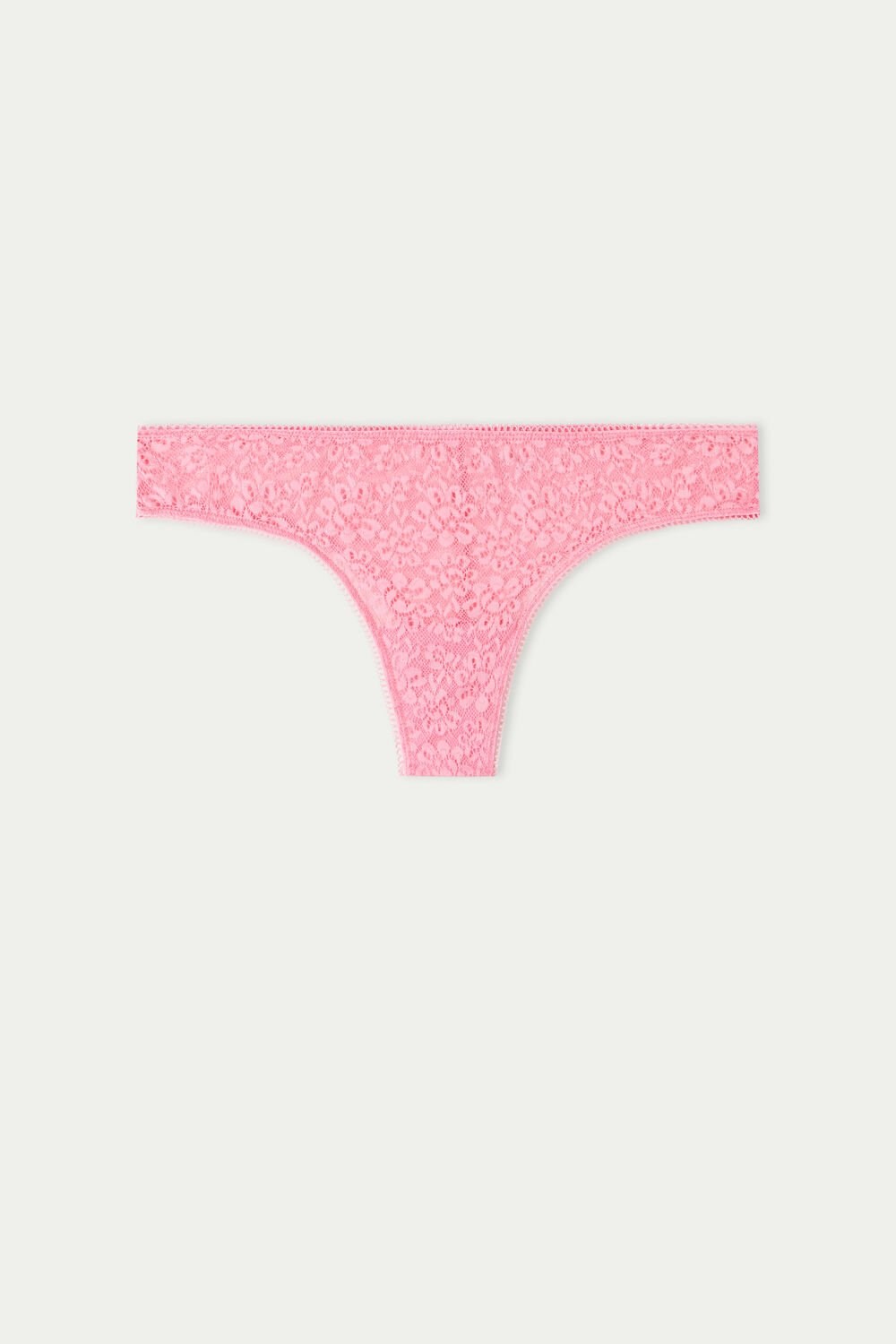 Pink Bright Pink 282v Tezenis Recycled Lace Brazilian Panties | 409263-BTD